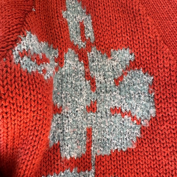 Sundance Red and Blue Floral Cardigan Sweater - Picture 3 of 8